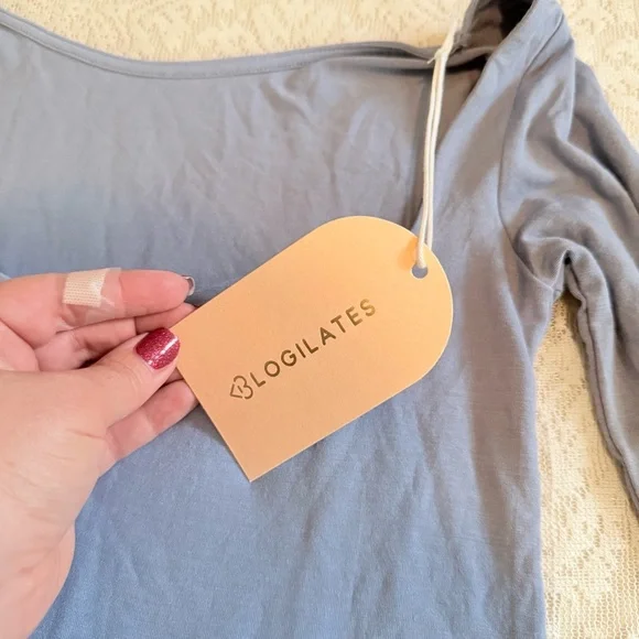 NWT Blogilates modal sweetheart neckline wide leg jumpsuit - Picture 4 of 10